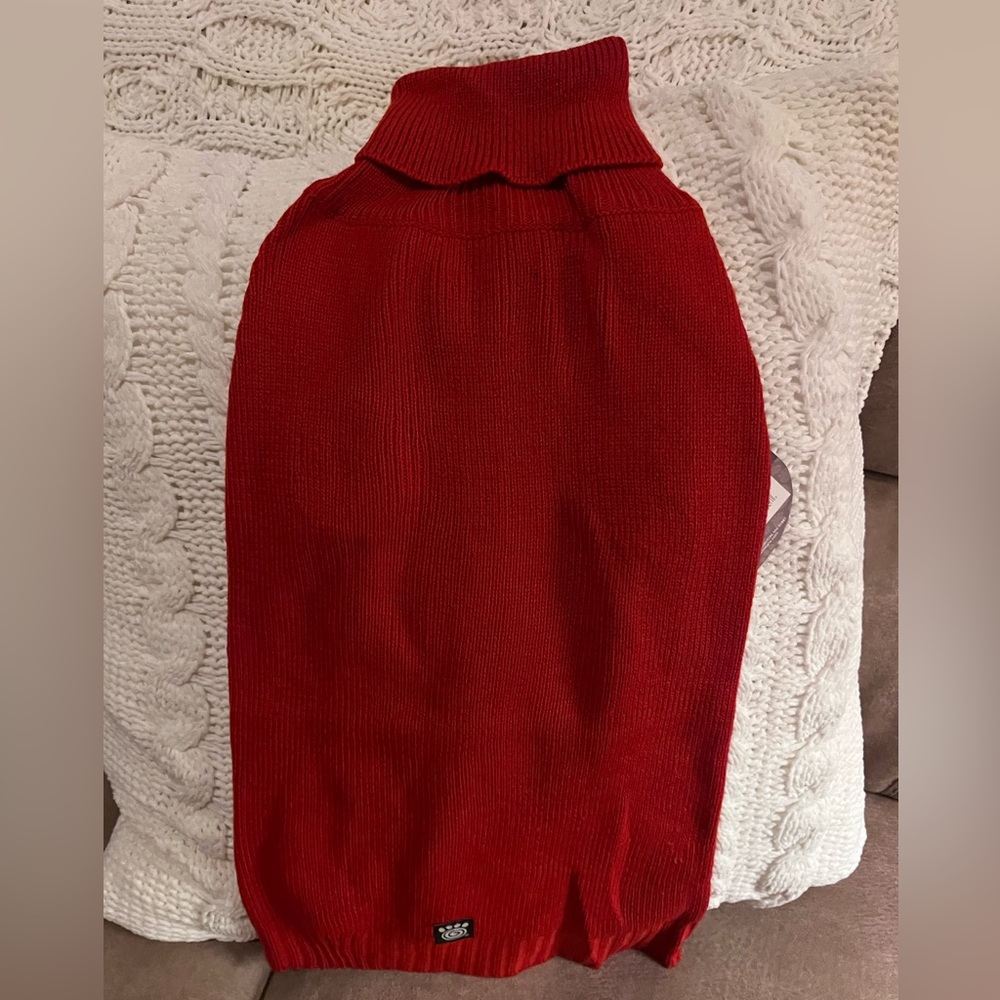 NEW PETRAGEOUS Designs Red Dog Sweater